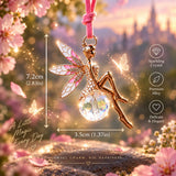 Fairy crystal ball car mirror and bag charm, another view